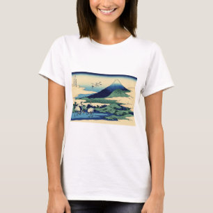 Katsushika Hokusai - Umegawa in der Provinz Sagami T-Shirt