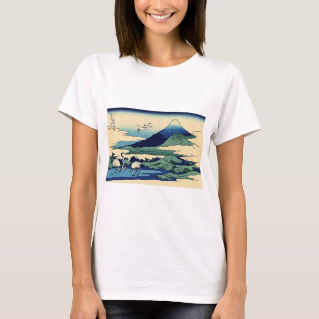 Katsushika Hokusai - Umegawa in der Provinz Sagami T-Shirt (Vorderseite)
