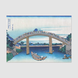 Katsushika Hokusai - Unter der Mannen-Brücke, Fuka Seidenpapier