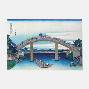 Katsushika Hokusai - Unter der Mannenbrücke, Fukag Fußmatte