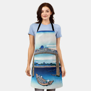 Katsushika Hokusai - Unter der Mannenbrücke, Fukag Schürze