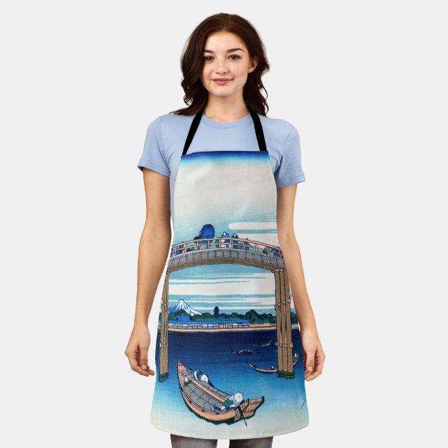 Katsushika Hokusai - Unter der Mannenbrücke, Fukag Schürze (Getragen)