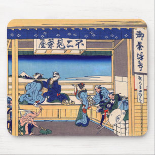 Katsushika Hokusai - Yoshida auf dem Tokaido Mousepad