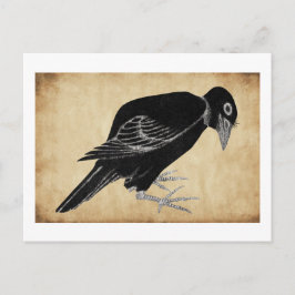 Katsushika Hokusai's Crow  1814 Postkarte