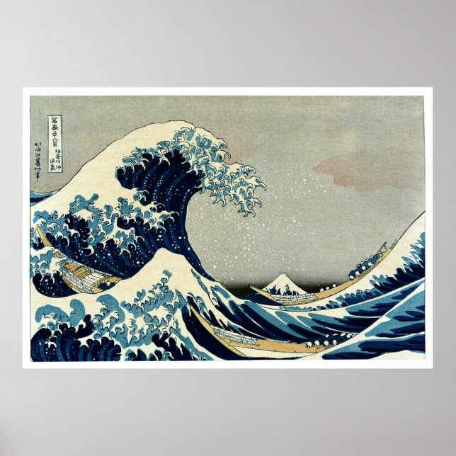 Katsushika Hokusai's The Great Wave off Kanagawa Poster (Vorne)