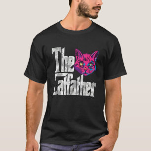 Katvater Vater Mafia Whiskers Male Daddy T-Shirt