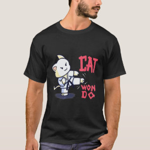 Katwondo Karate Katze Taekwondo Meister Kampfsport T-Shirt
