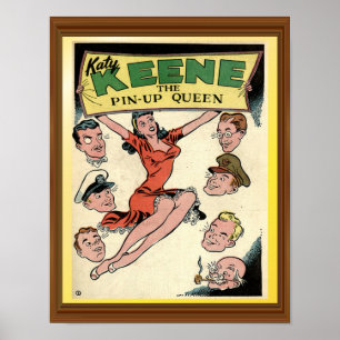 Katy Keene Vintage Pin-Up Queen Comic-Cover Poster