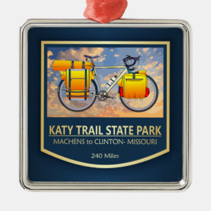 Katy Trail (bike2)2 Ornament Aus Metall