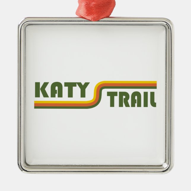 Katy Trail Missouri Ornament Aus Metall (Vorne)