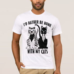 KATZ- KANN NICHT MIT MEINEN KATZEN-T - SHIRT ZUHAU