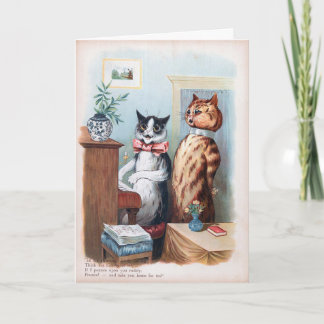 Katz Klavierbegleitung, Louis Wain Karte