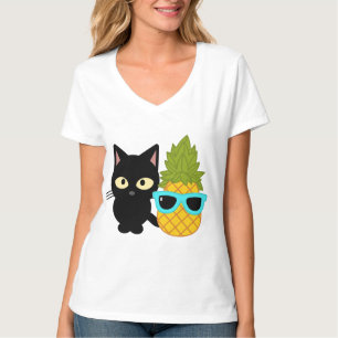 Katz und Ananas sind die besten Freunde T-Shirt