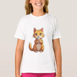 Kätzchen beim Kaffeetrinken T-Shirt