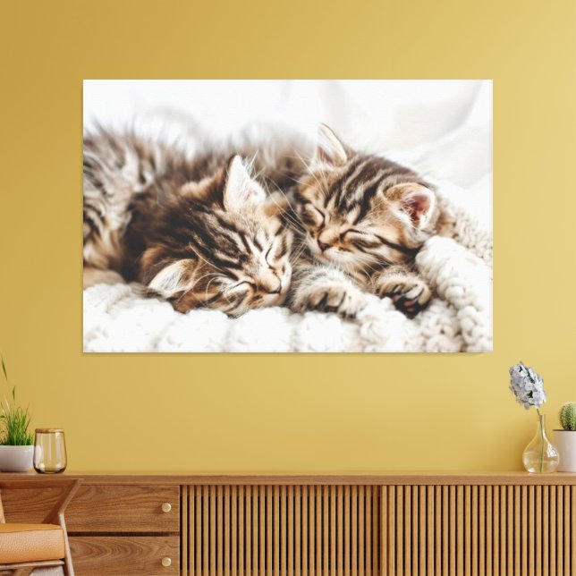 Kätzchen Canvas Print Picture 5 Leinwanddruck (Insitu (Wohnzimmer))
