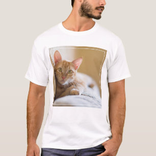Kätzchen, das auf der Couch liegt T-Shirt