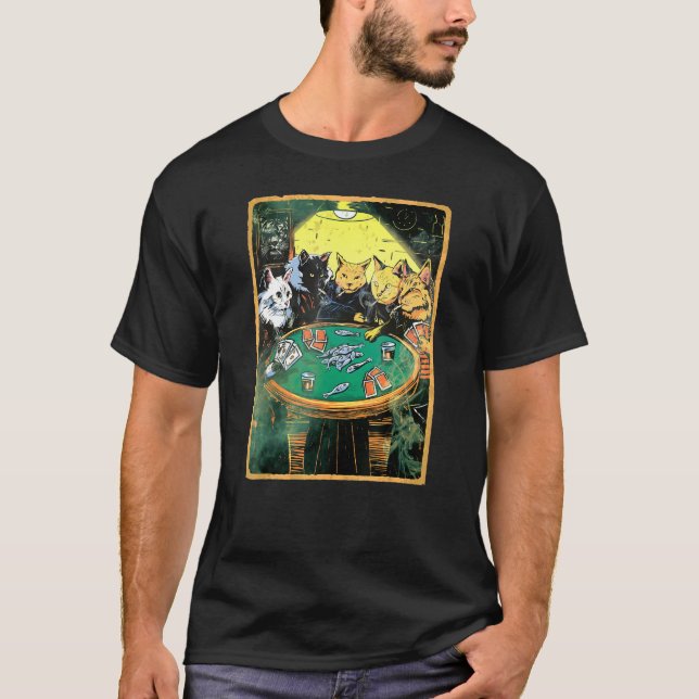 Kätzchen, die Poker für Feline Poker spielen, find T-Shirt (Vorderseite)