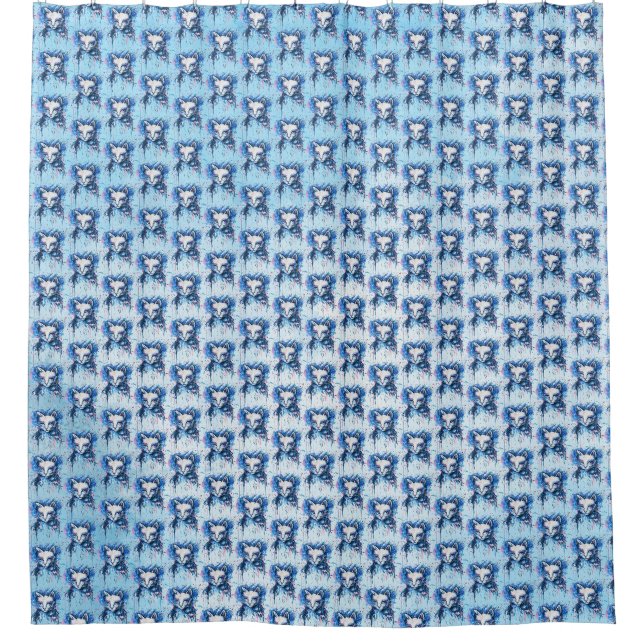 Kätzchen Duschvorhang (Vorderseite)