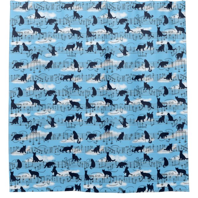 Kätzchen Duschvorhang (Vorderseite)