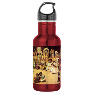 Kätzchen einer Katze-Schule, Louis Wain Trinkflasche