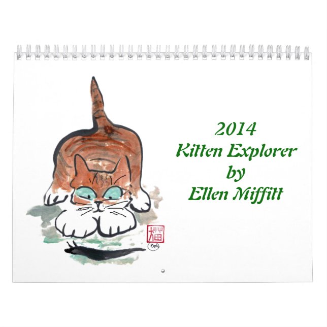 Kätzchen Exporer 2014 Kalender durch Ellen Miffitt (Titelbild)