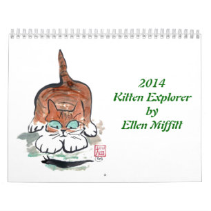 Kätzchen Exporer 2014 Kalender durch Ellen Miffitt