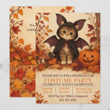 Kätzchen-Fledermaus-Kostüm Halloween-Geburtstagsfe