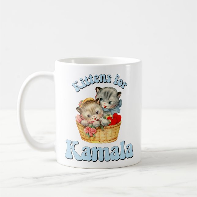 Kätzchen für Kamala Kaffeetasse (Links)