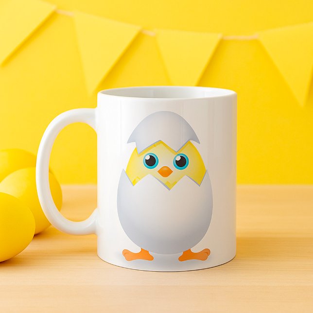 Kätzchen Hatching Yellow Chicken Coffee Tasse (Von Creator hochgeladen)