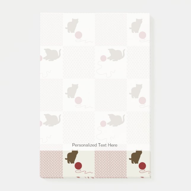 Kätzchen Hintergrund Post-it Klebezettel (Vorderseite)