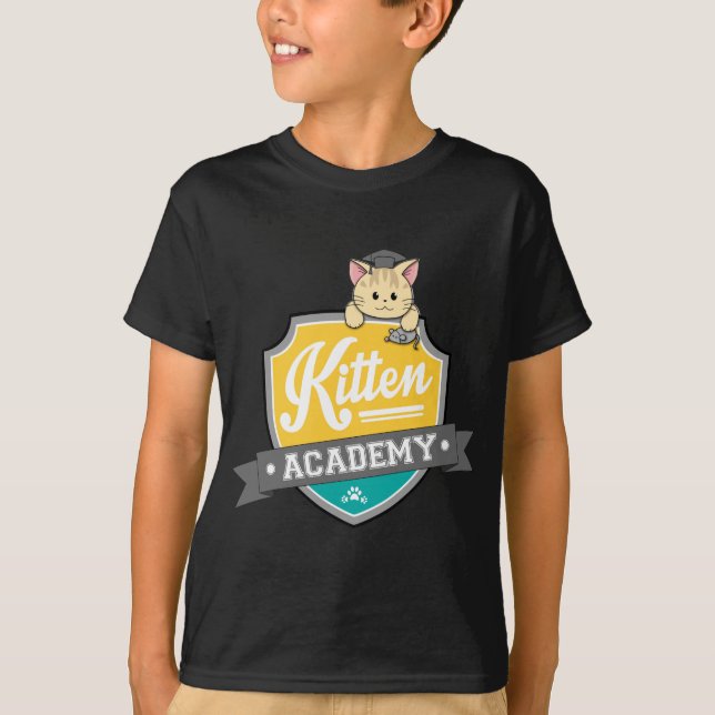 Kätzchen-HochschulWappen T-Shirt (Vorderseite)