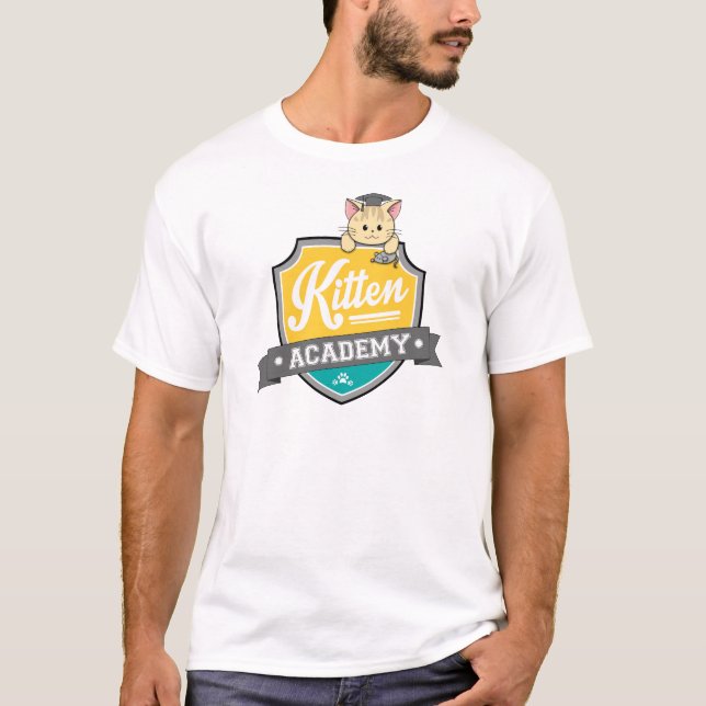 Kätzchen-HochschulWappen T-Shirt (Vorderseite)