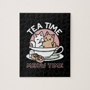 Kätzchen im Pokal knuddeln - Adorable Tea Time Puzzle