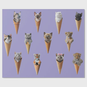 Kätzchen in Cones Geschenkpapier