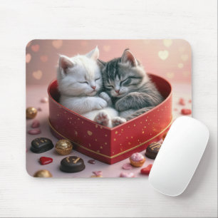 Kätzchen in der Schachtel Mousepad