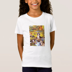 Kätzchen in einem Garten T-Shirt
