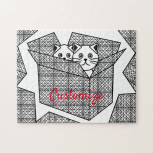 Kätzchen in einer Box mit Thunder_Cove Puzzle