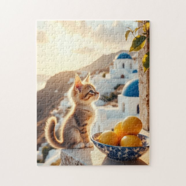 Kätzchen in Italien Puzzle (Vertikal)
