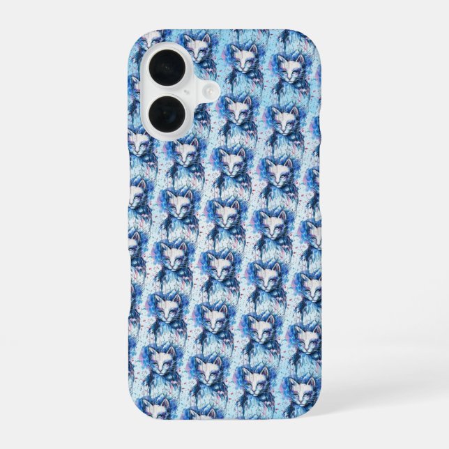 Kätzchen iPhone 16 Hülle (Rückseite)