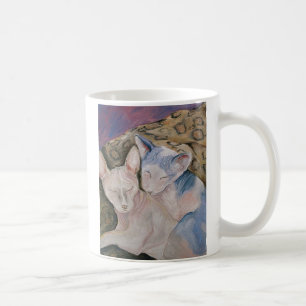 Kätzchen-Kaffeetasse der Sphinxes unbehaarte "die Tasse