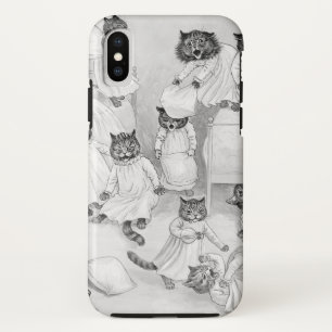 Kätzchen-Kampf iphoneX Fall Louis Wain iPhone X Hülle