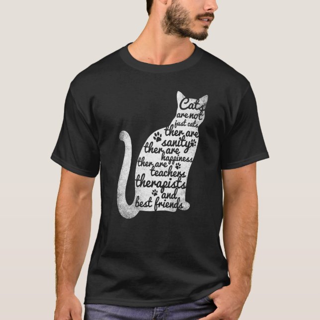 Kätzchen Katzenbesitzer Kätzchenpüree maow typogra T-Shirt (Vorderseite)