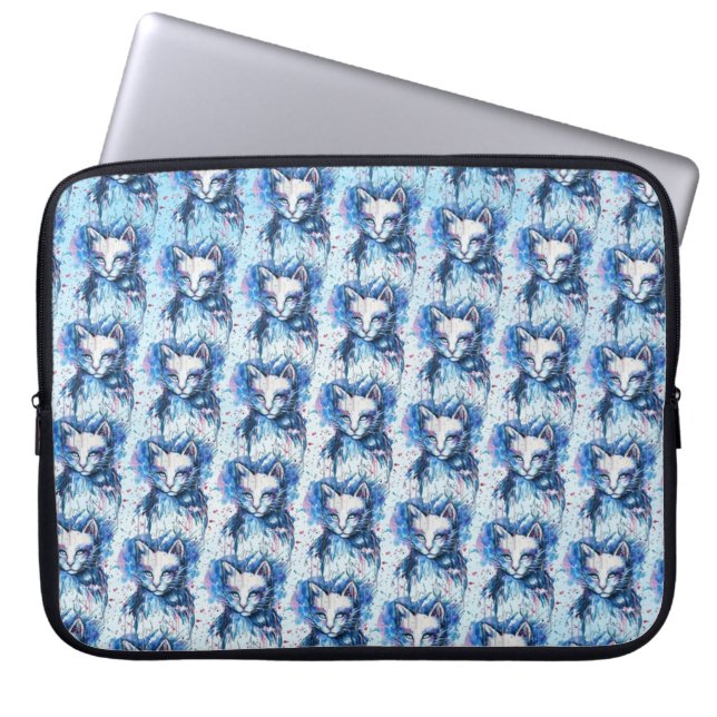 Kätzchen Laptopschutzhülle (Vorderseite)