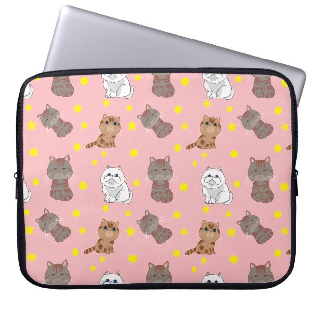 Kätzchen Laptopschutzhülle (Vorderseite)