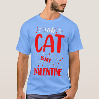 Kätzchen Lover Herz meine Katze ist mein Valentine T-Shirt