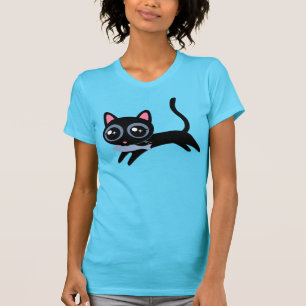 Kätzchen mit Fisch Süßes Geschenk für Mädchen T-Shirt