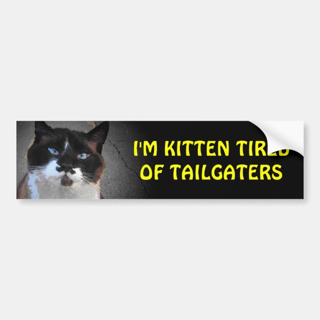 Kätzchen müde Matrosen Katzenständer Autoaufkleber (Vorne)