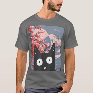 Kätzchen Neko Japan Manga Harajuku Otaku Grafik Ku T-Shirt