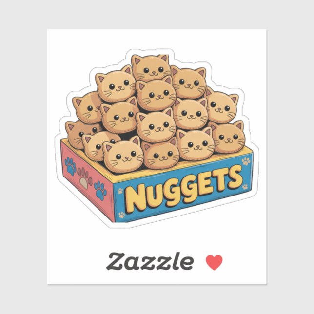 Kätzchen-Nuggets-Aufkleber Aufkleber (Blatt)