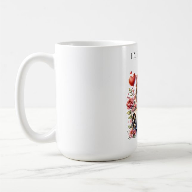 Kätzchen-Pilot Geburtstag Kaffeetasse (Links)